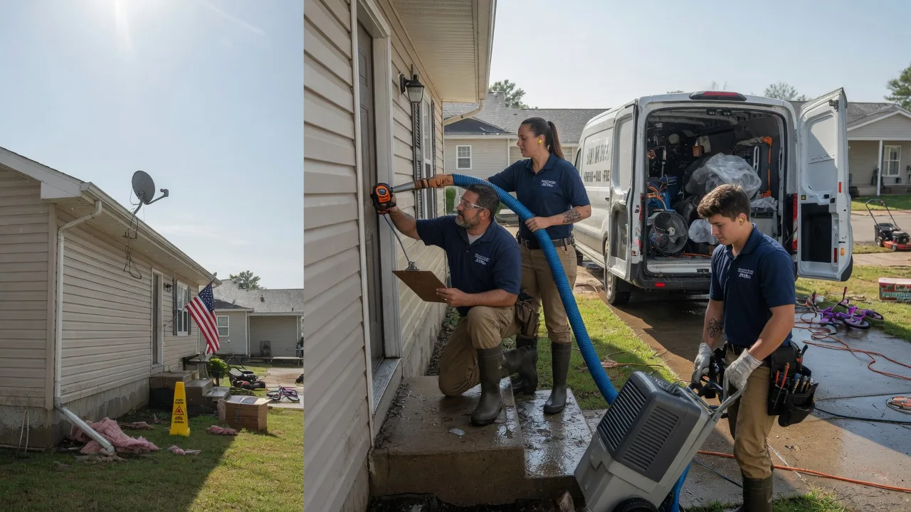 Ceiling Water Damage Restoration in Hartford, IA near me